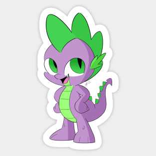 Spike at Your Service Sticker